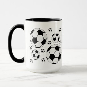Mug Graphisme de ballon de football classique Fan de s