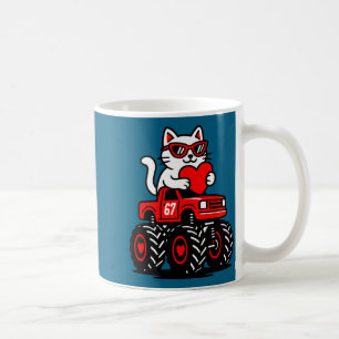 Mug Graphisme de chat roulant sur camion pour la Saint