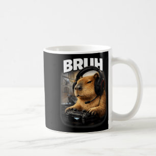 Mug Graphisme de jeu vidéo drôle de capybara cool frèr