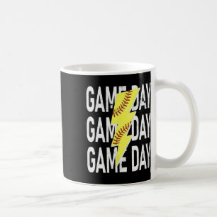 Mug Graphisme de journée de jeu de Mamie Softball avec