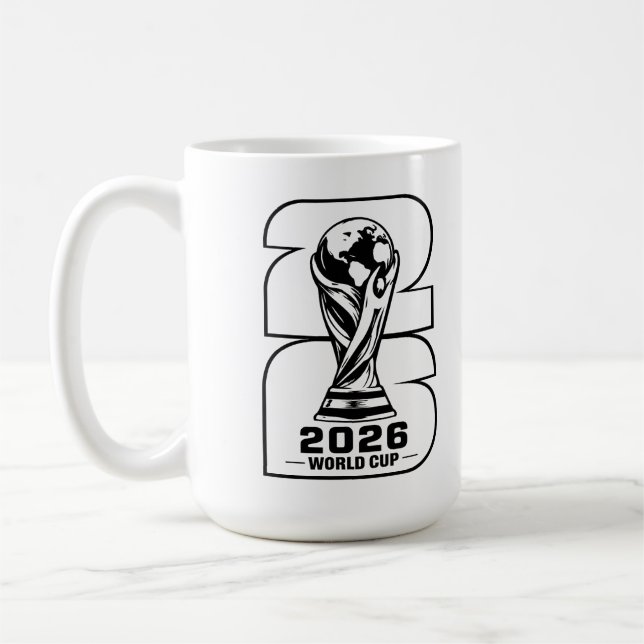 Mug Graphisme de la silhouette du trophée de la Coupe  (Gauche)