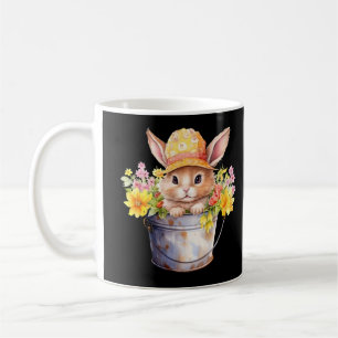 Mug Graphisme de lapin pour filles Floral saison print