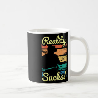 Mug Graphisme de réalité virtuelle Rétro en détresse p