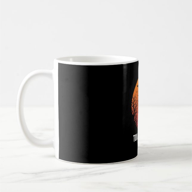 Mug Graphisme de sorcière d'Halloween volant la nuit_1 (Gauche)