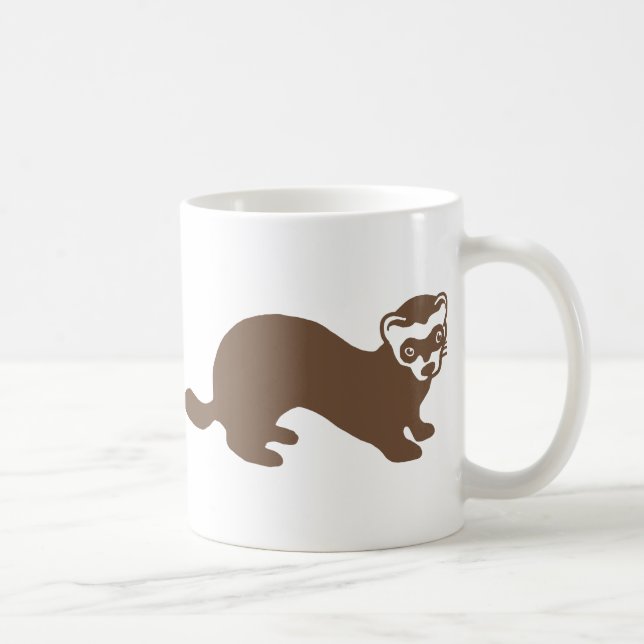 Mug Graphisme du Ferret mignon (Droite)