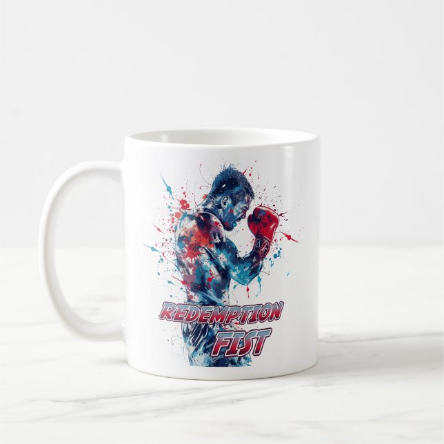 Mug Graphisme et Texte pour les Fans de Boxe (Gauche)