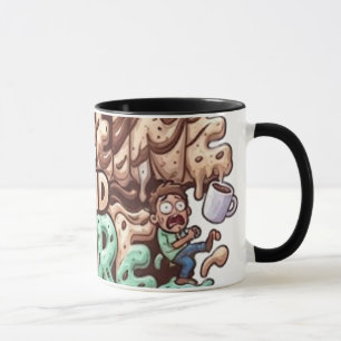 Mug Graphisme « Fonctionne à la caféine et à la paniqu
