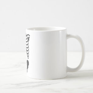 Mug Graphisme gothique de cage thoracique de squelette