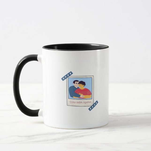 Mug Graphisme Minimal Ensemble Était Mieux  (Gauche)