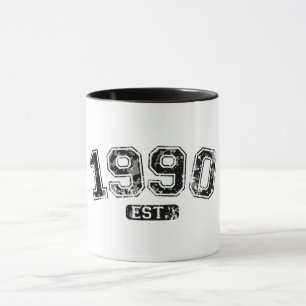 Mug Graphisme Rétro Vintage 1990 Grunge Établie