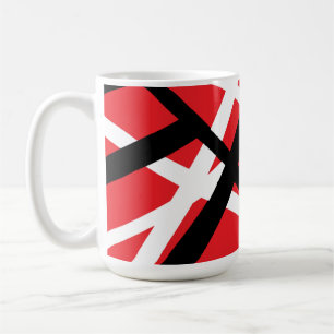 Mug Graphisme rouge, noir et blanc