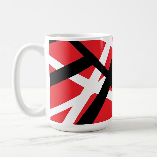 Mug Graphisme rouge, noir et blanc (Gauche)
