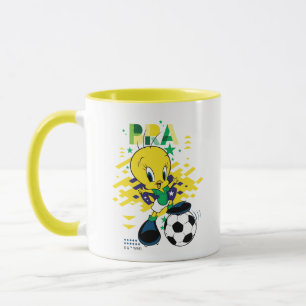 Mug Graphisme TWEETY™ Équipe Brésil de Football