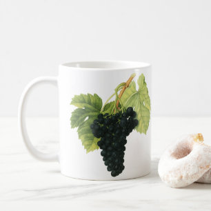 Mug Grappe de raisin biologique de vin rouge vintage,