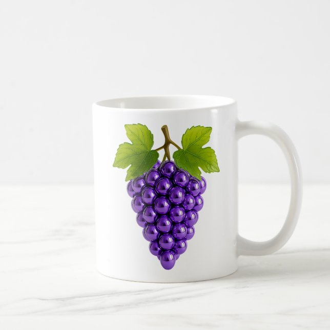 Mug Grappe raisin 3D moderne (Droite)