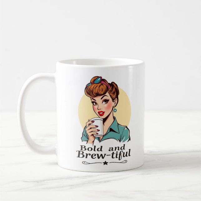 Mug Gras et brillant Rétro (Gauche)