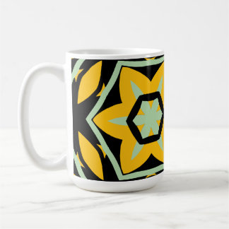 Mug Gras Moderne vert noir jaune