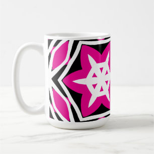 Mug Gras simple Moderne noir rose