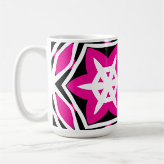 Mug Gras simple Moderne noir rose