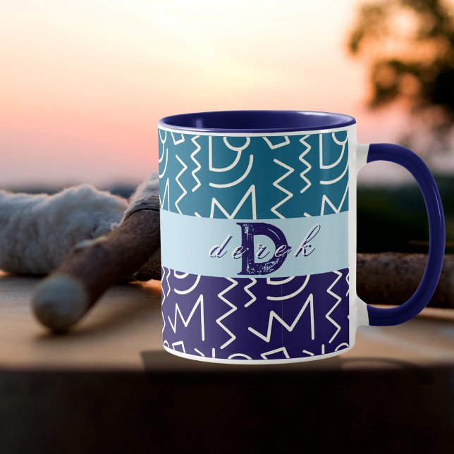 Mug Gras Tribal Ethnic Print Personnalisé (Créateur téléchargé)