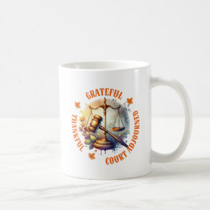 Mug Grateful Thankful Court Ajourné - Citation d'avoca