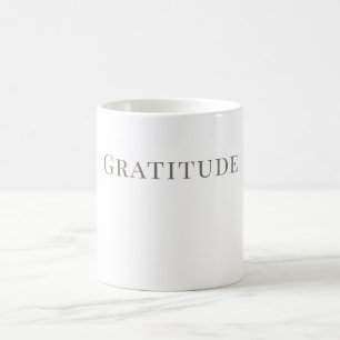 Mug Gratitude – Conception de typographie minimali