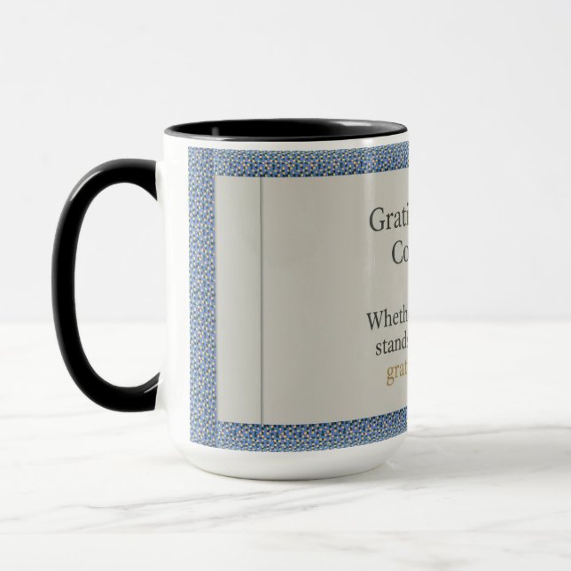 Mug Gratitude demeure : Belle journée, meilleure nuit  (Gauche)