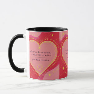Mug Gratitude Reste : Amour & Intention   Inspirationa