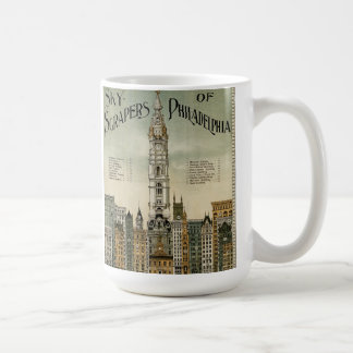 Mug Gratte-ciel de Philadelphie (poster vintage 1898)