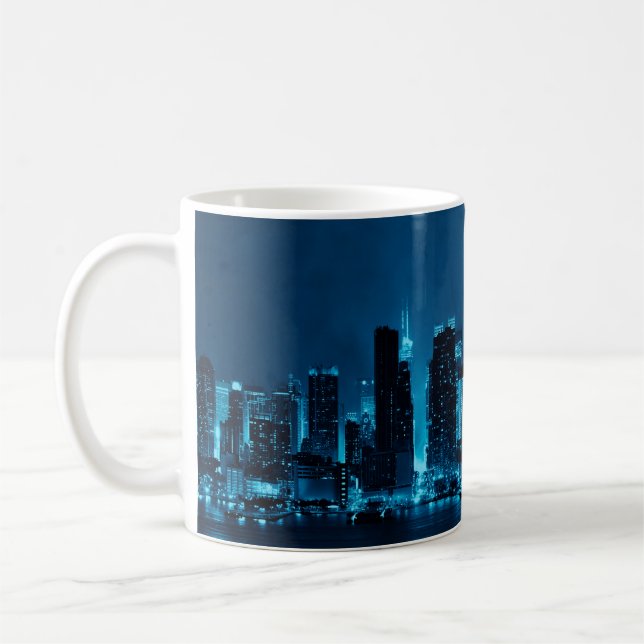 Mug gratte-ciel du centre de Manhattan et puits de New (Gauche)
