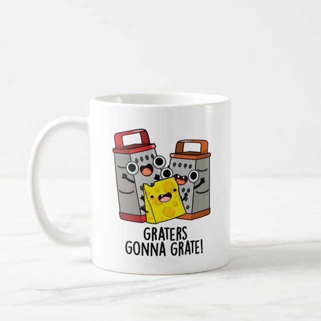 Mug Gratte Va Gratter Funny Pun au fromage (Gauche)