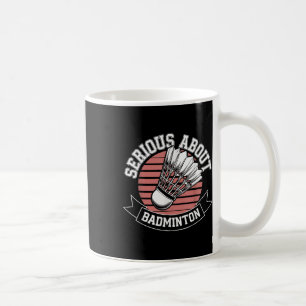 Mug Grave à propos de Badminton Funny