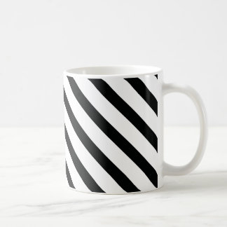 Mug Gravé (noir et blanc) | Diagonal) Toute taille per