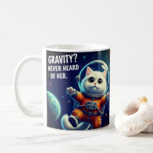 Gravity? Never Heard of Her. Cute Space Cat