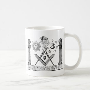 Mug Gravure de coupure de blocage Masonic G Kenning du
