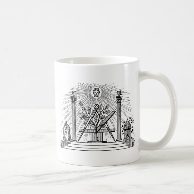 Mug Gravure maçonnique G Kenning du 19e siècle (Droite)