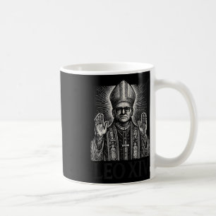 Mug Gravure sur bois du pape Léon Xiv Catholique romai