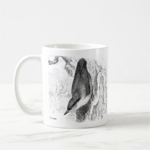 Mug Gravures d'oiseaux - un Nuthatch & Treecreeper