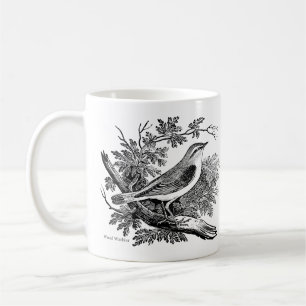 Mug Gravures d'oiseaux - une Paruline et un Étourneau