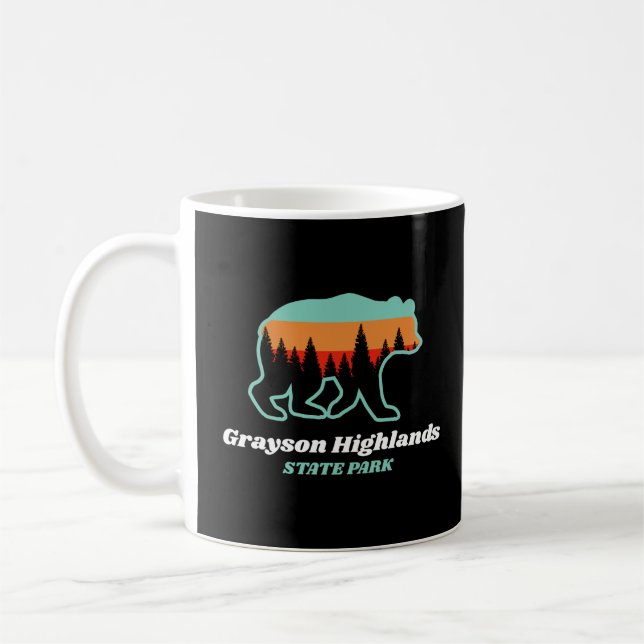 Mug Grayson Highlands State Park Virginia VA Bear (Gauche)