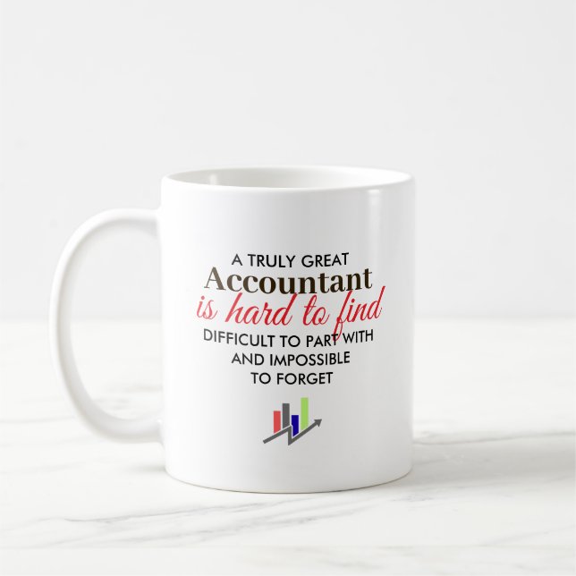 Mug Great Accountant Personalized Name Gift (Gauche)