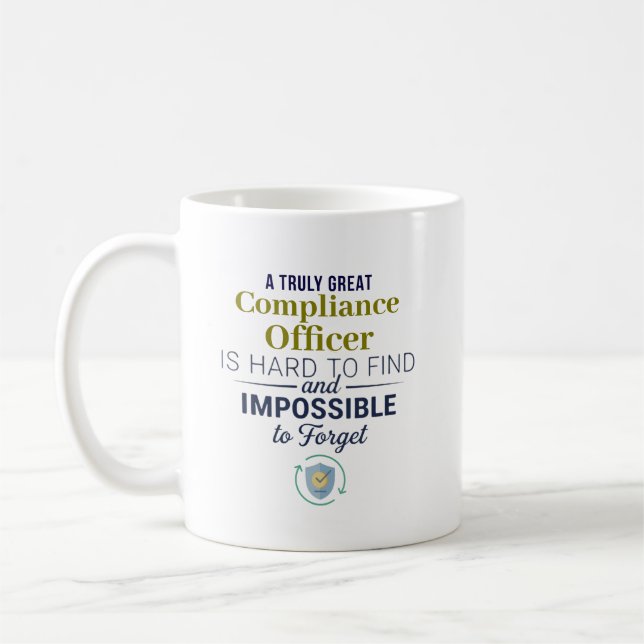 Mug Great Compliance Officer Personalized Name Gift (Gauche)