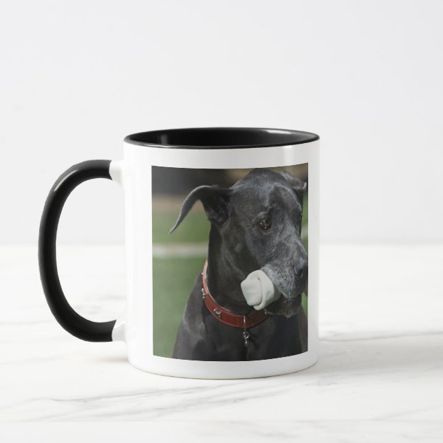 Mug Great dane avec l'os (Gauche)