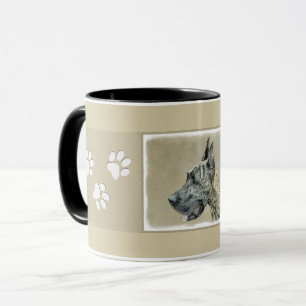 Mug Great dane (Brindle) peignant - art original de