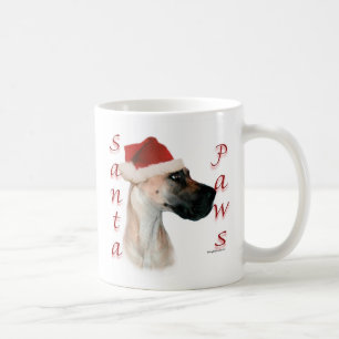 Mug Great Dane (fawn) Père Noël Paws