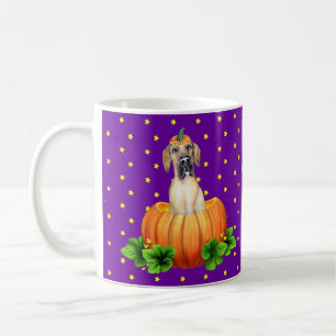 Mug Great Dane Halloween Mantle/Fawn Stars personnalis