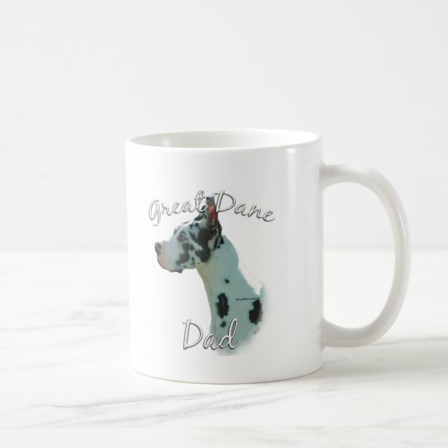 Mug Great Dane (harlequin) Papa 2 (Droite)