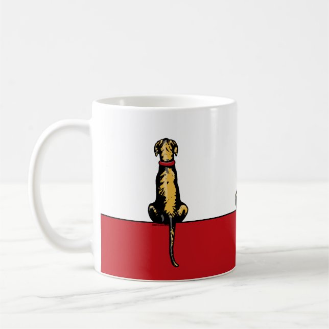 Mug Great Dane Sit Brindle UC (Gauche)