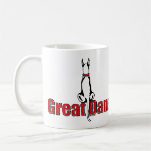 Mug Great Dane Sit White