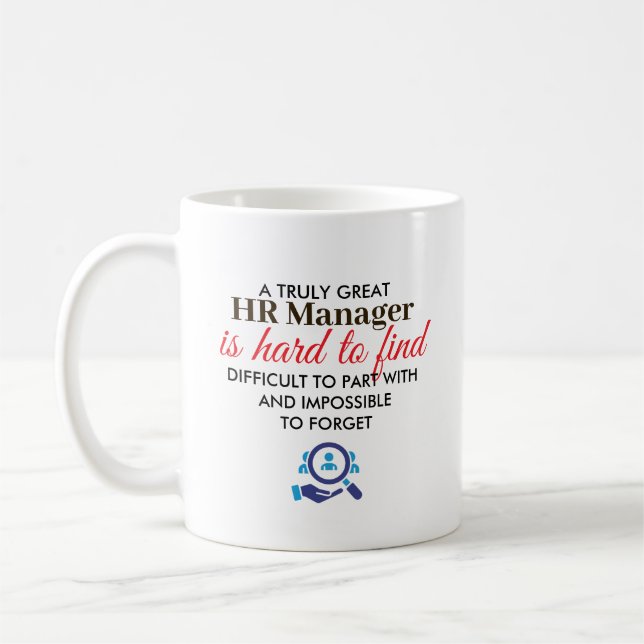 Mug Great HR Manager Personalized Name Gift (Gauche)